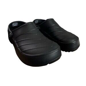 Nautica Unisex Slip On Clog Style Fur Lined Black Comfort Size Men 8 Women 10